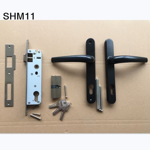 Casement-Door-Handle-Mortise-Lock-Set-SHM11-Black