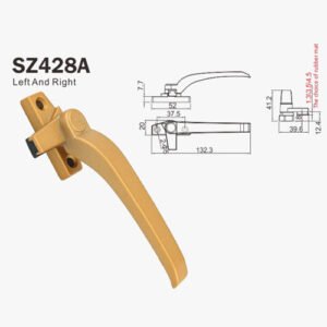 Casement-Window-Handle-SZ428A-dimension